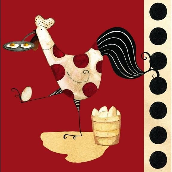 Evergreen Luncheon Napkin, Eggalicious