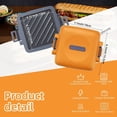 thumbnail image 2 of Microwave Sandwich Maker, Snack Maker &  Press, Removable Non-Stick Plates,  Microwavable Cookware, Heatwave Technology, Orange, 2 of 6
