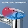 thumbnail image 3 of KAIYING 1080° Rotatable Bathroom Faucet, Height Adjustable Single Handle Sink Faucet with Temperature Display(Chrome), 3 of 8