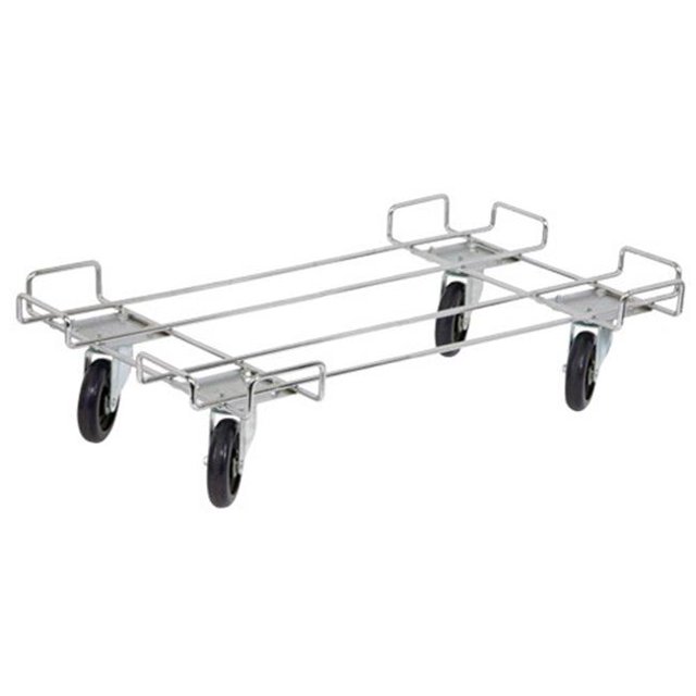 Dolly Base for Chrome Wire Shelving Stacking Baskets - 20 x 36 in.