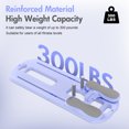 thumbnail image 3 of Rican Pilates Board, Foldable Ab Board, Multifunctional Abdominal Board for Home, 300 lbs Abs Workout Equipment with Knee Pad, Portable Pilates Reformer for Full Body Workout, Purple, 3 of 10