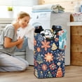 thumbnail image 5 of Yayeee Freestanding Laundry Hamper with Handle Collapsible Large Storage Basket for Clothes, Christmas Splendor, 5 of 7