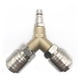 thumbnail image 1 of Distribuidor de aire comprimido, conexión de aire comprimido, interruptor de aire comprimido, con dos conexiones roscadas de 1/4", latón inoxidable, completamente montado, listo para usar, 1 of 1