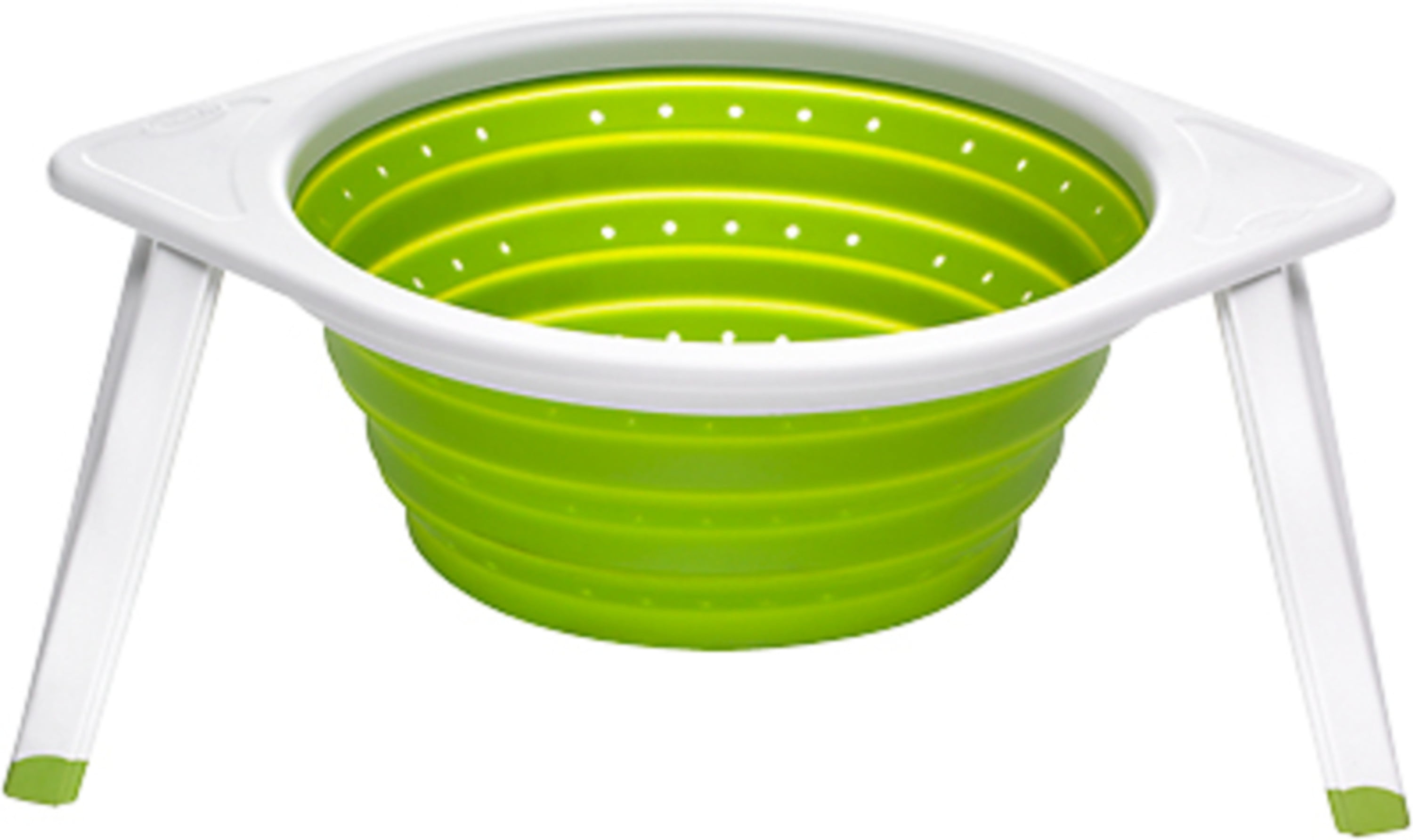 Dexas Collapsible POP Silicone Colander 8-Inch Green 