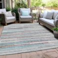 thumbnail image 4 of Dalyn Rugs Machine Washable Indoor/Outdoor Chantille Teal 5' x 7'6" Rug, 4 of 9