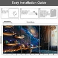 thumbnail image 4 of Modern Wallpaper Murals 3D Cosmic Boy s Bedroom Lamp Drapes Peel and Stick Removable Self-Adhesive PVC Wall Stickers for Nursery Kids Bedroom TV Wall Decor, 4 of 5