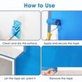 thumbnail image 3 of Cinta adhesiva para pintores, color azul, 5 cm de ancho, 24 rollos de 1200 m en total, 3 of 7