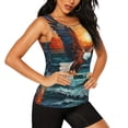 thumbnail image 2 of Fotbe Textured Bald Eagle Blusas Sin Mangas para Mujer – Estilo Casual, Corte Suelto, Slim-Fit, Cuello Redondo Deportivo, Tops de Verano para Gimnasio y Yoga-X-Large, 2 of 7