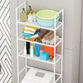 thumbnail image 4 of VQPeo Over The Toilet Storage Rack, Freestanding Bathroom Organizer with Adjustable Shelf, Space-Saving Solution for Bathroom, Balcony, Laundry Room, 4 of 4