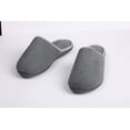 thumbnail image 3 of Roxoni Womens Clog Slippers Microterry Memory Foam Comfy Footbed Grey, 3 of 6