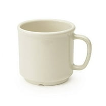 GET S-12-IV Shatter-Resistant Coffe Mug, 12 Ounce, Ivory (Set of 12)