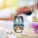 thumbnail image 4 of Wax Melt Burners Essential Oil Burner Set Of 2, Aromatherapy Aroma Burner Ceramic Oil Candle Diffuser Tealight Tart Wax Burner Home Bedroom Decor, 4 of 5