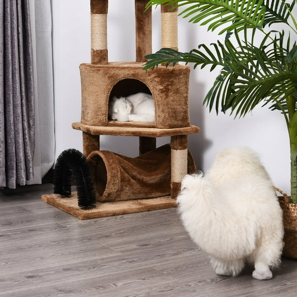 Jouet Pour Chat En Bois Naturel - Three cozy cats