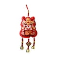 thumbnail image 2 of simhoa 2024 Chinese New Year Decorations Pendant,Hanging,Fengshui with Bells Wind Chimes Spring Festival Decor for Party Favors Home 14cmx36cm, 2 of 9