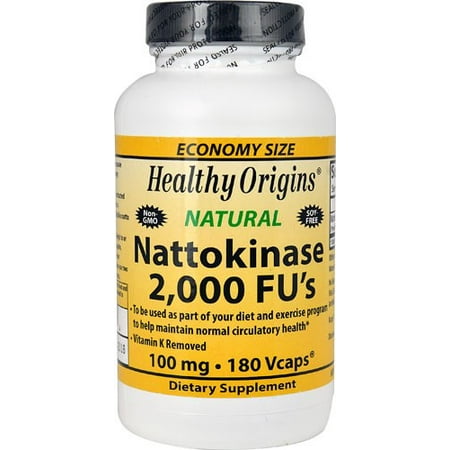 Healthy Origins Nattokinase 2000 FUs 100 mg - 180 Vcaps
