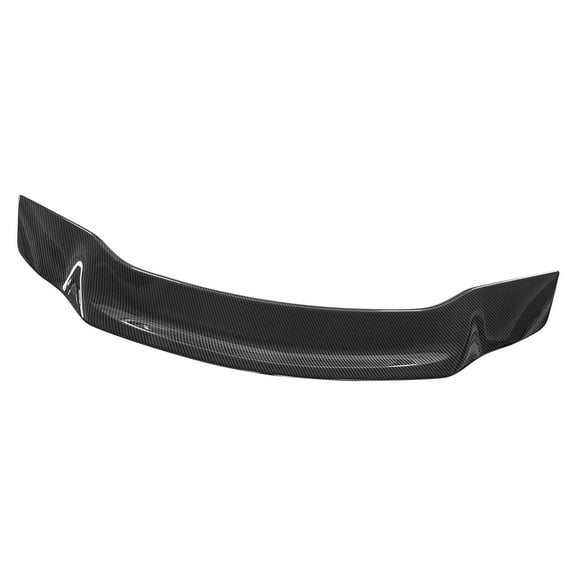 Ikon Motorsports Trunk Spoiler Compatible with 2013-2015 Honda Civic Sedan 4-Door, R Style Carbon Fiber Print ABS Plastic Rear Trunk Lid Spoiler Wing Lip