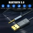thumbnail image 2 of HLONK Car Bluetooth Transmitter Receiver  Car Audio Aux Hands-Free Call 2 in 1 Audio Adapter, 2 of 9