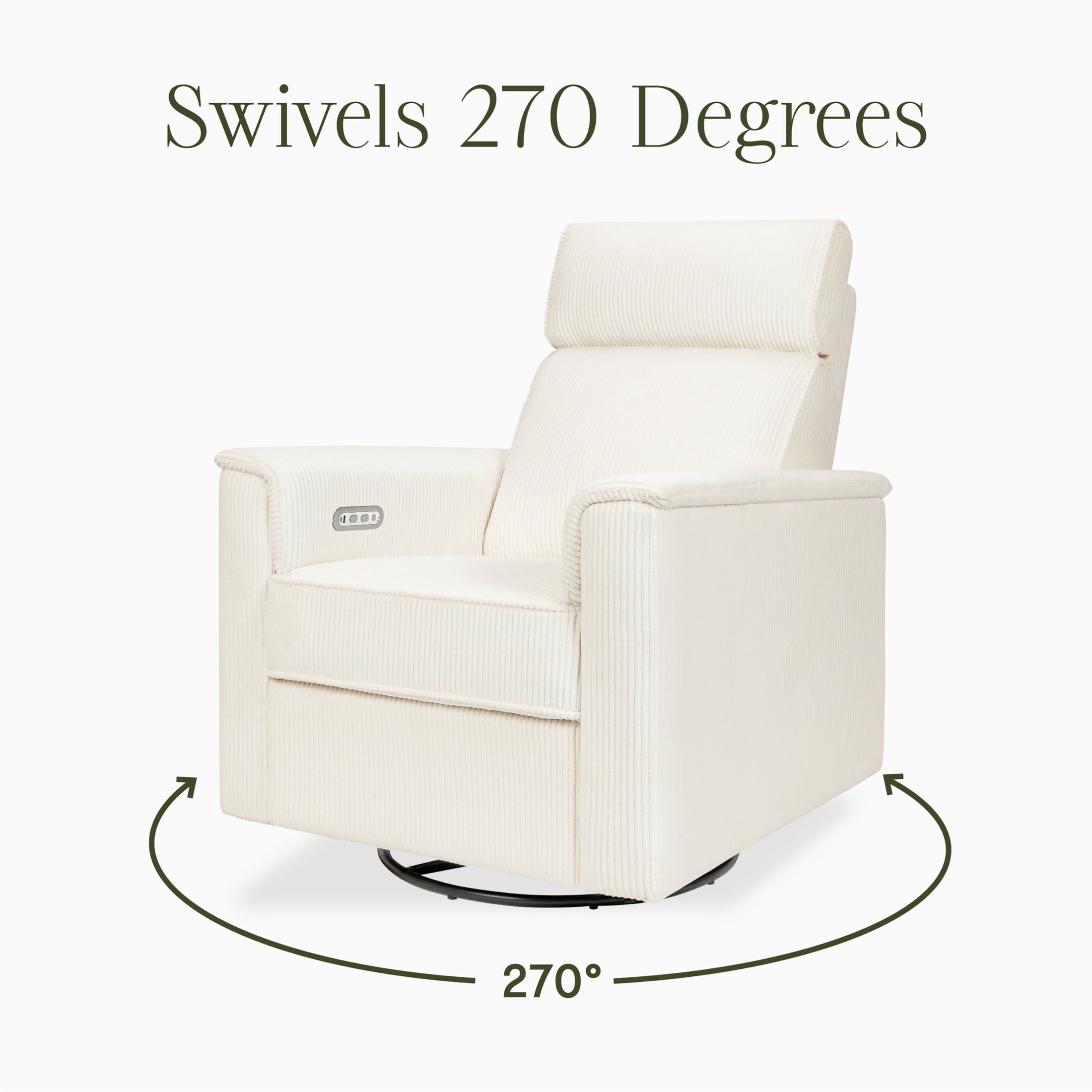 Monogram by Namesake Willa Plus Power Glider Recliner w/ Power Headrest