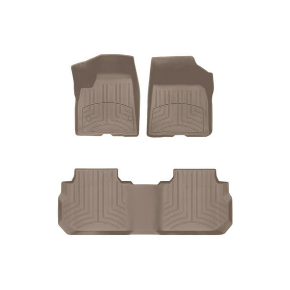 WeatherTech FloorLiner HP Custom Fit Floor Mats compatible with Blazer, Acadia - 1st & 2nd Row, Tan