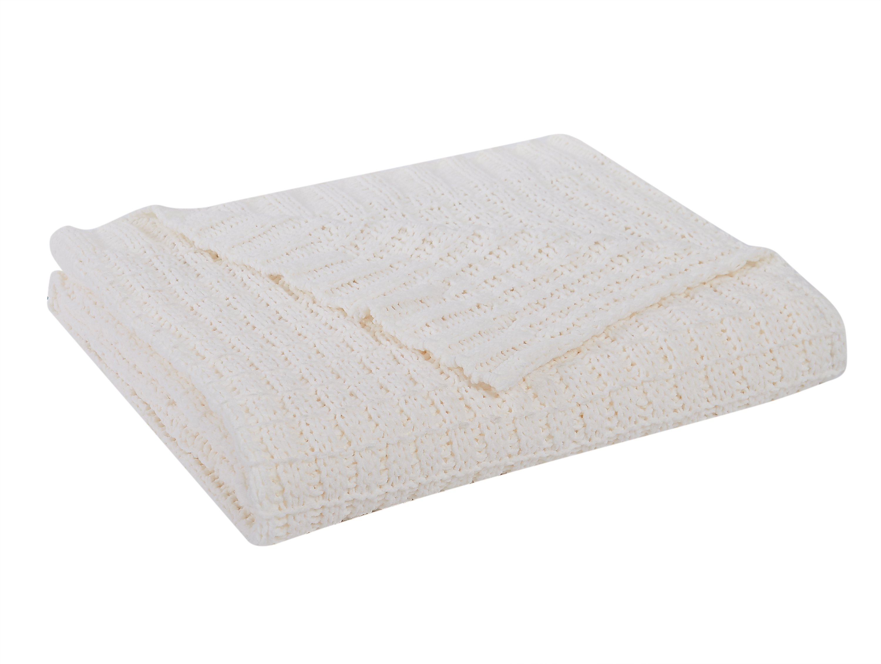 Teramo Chenille Throw White