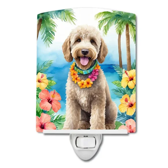 Labradoodle Ceramic Night Light