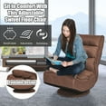 thumbnail image 6 of Costway  6-Position Folding Lazy Sofa  Gaming Chair Fabric  360 Degree Swivel Coffee, 6 of 10