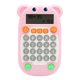 thumbnail image 1 of Juguete de ejercicio aritmético pantalla digital instrucción de voz 27 teclas USB C carga máquina de entrenamiento aritmético para niños educación rosa, 1 of 10