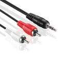 thumbnail image 2 of RCA to Aux Cable (1 FT) - Male to Male 2 RCA to 3.5mm Adapter Connector Wire Cord - 2RCA Red and White Audio Cable to AUX Auxiliary Headphone Jack Plug Y Splitter Converter, 2 of 6