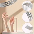 thumbnail image 5 of DESIGNICE Gold Bangles for Women Geometric Design Silver Bangle Bracelets Opening Silver Cuff Bracelets for Women Gifts for Girlfriend Silver, 5 of 7
