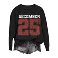 thumbnail image 2 of YueHuiYing Women Long Sleeve Sweatshirts Oversized Crewneck Pullover Casual Knit Graphic Tops Sweater, 2 of 6