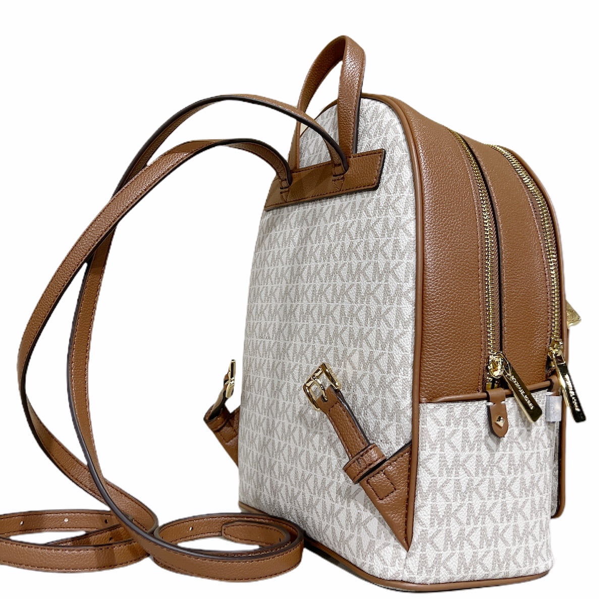 Michael Kors Womens Kenly Medium Adina Backpack Pebbled Leather Vanilla MK Signature - Walmart.com Michael Kors Womens Kenly Medium Adina Backpack Pebbled Leather Vanilla MK Signature - Walmart.com