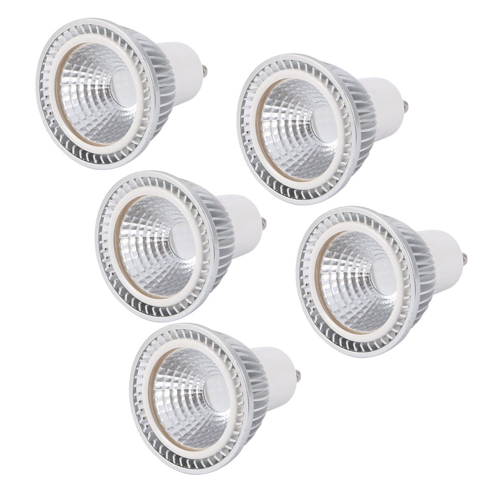 5pcs GU10 3W Aluminum Alloy COB Light Shade Reflector Lamp Bulb Shell