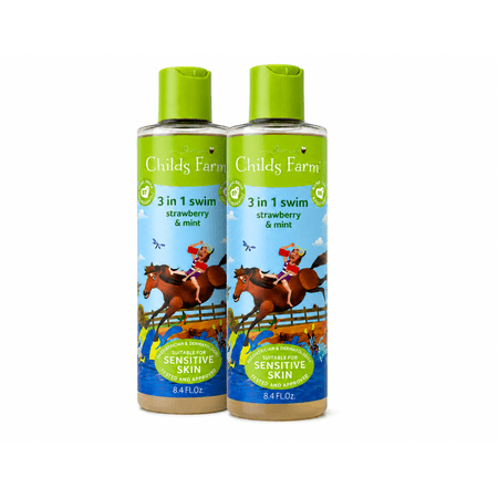 Childs Farm 3 in 1 Swim Strawberry & Mint, 8.4 fl oz 2 Pack