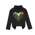 thumbnail image 2 of Bnwani Toddler Sweatshirt Cotton Long Sleeve Thick Thin Sweatshirt Hearts Printed Tops Pullover, 2 of 3