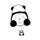 thumbnail image 5 of Reloj de pared con péndulo de panda, reloj colgante de pared, elegante animal, adorno de pared moderno Estilo C, 5 of 9