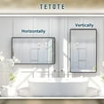 thumbnail image 3 of Tetote 60x36 inch Bathroom Mirror, Matte Black Metal Frame Modern Farmhouse Decorative Rectangle Wall Mirror for Double Vanity (Horizontal/Vertical), 3 of 5