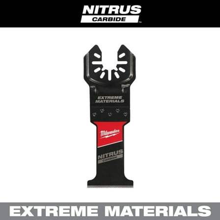 Milwaukee 49-25-1571 1-3/8" Nitrus Carbide Universal Fit Extreme Materials Cutting Oscillating Multi-Tool Blade