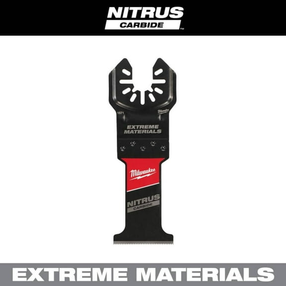 Milwaukee 49-25-1571 1-3/8" Nitrus Carbide Universal Fit Extreme Materials Cutting Oscillating Multi-Tool Blade