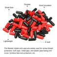 thumbnail image 4 of Uxcell 200pcs Rubber End Caps Cover Assortment 2mm Screw Thread Protector for Screw Bolt Black Red 5mm 100, 4 of 5