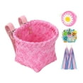 thumbnail image 1 of Cesta decorativa para bicicleta infantil, bonita cesta delantera para manillar de bicicleta para niñas. Rosa, 1 of 9