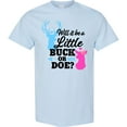 thumbnail image 3 of Inktastic Gender Reveal Will It Be a Little Buck or Doe? T-Shirt, 3 of 5