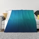 thumbnail image 1 of Fotbe Blue to turquoise Manta de Franela con Estampado, Manta Ultrasuave para Cama, Sofá, Auto, Hipoalergénica y Antibolitas-80"x60", 1 of 6