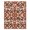 Orange, Pattern 3, variant on ODIKA 4' x 6' Machine Washable Non-Slip Area Rug, scandinavian print High Traffic Rug, Gray, 1015893