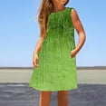 thumbnail image 2 of Fjofpr Toddler Clothes under $5 for Girls Kids Little Girls Dress Daily Holiday Vacation Print Sleeveless Casual Cute Sweet Dresses（3-14 Years）, 2 of 5