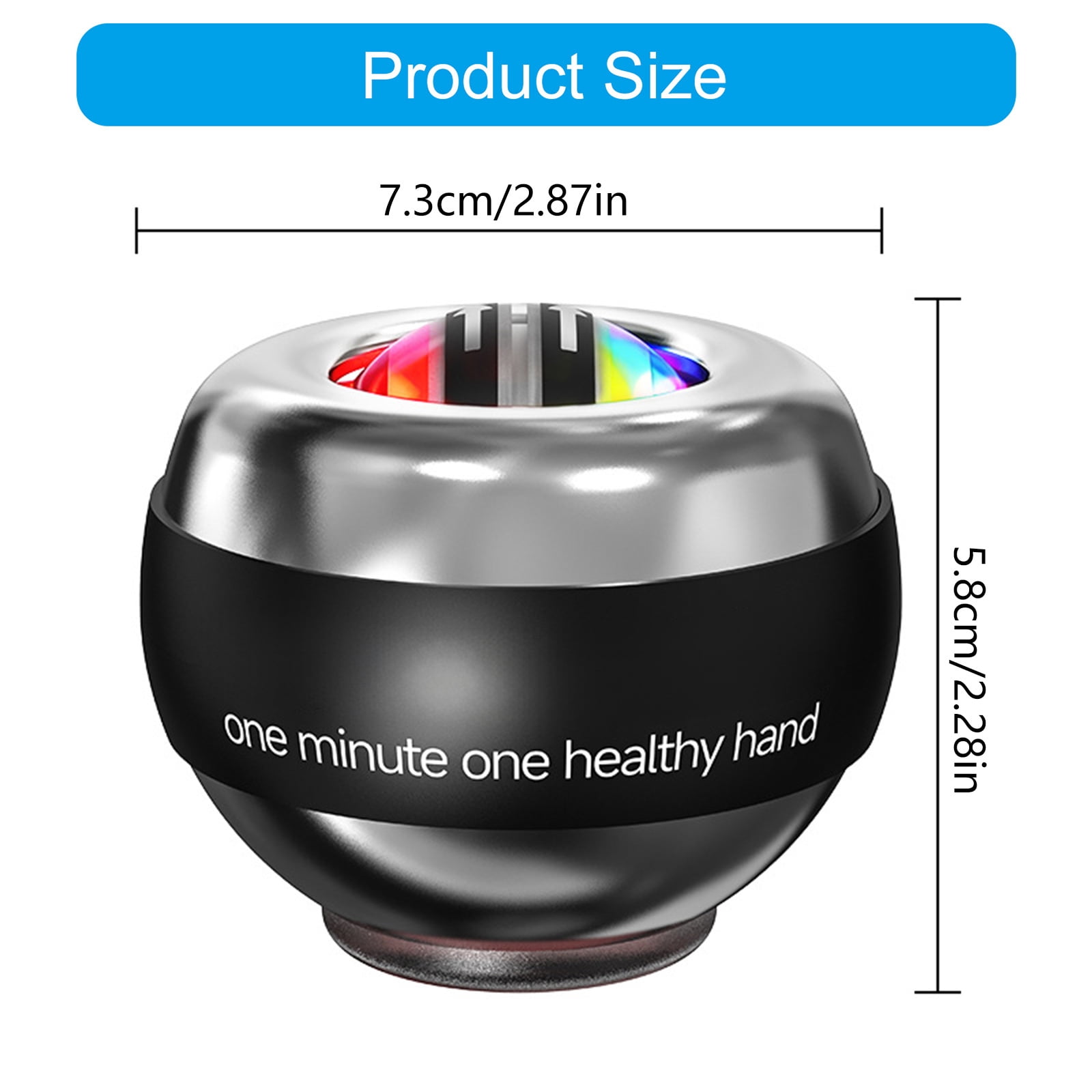 Hand Exerciser Wrist Ball Grip Strengthener Auto Starting Wrists Strength Gyro Ball Hand Wrist Forearm Trainer