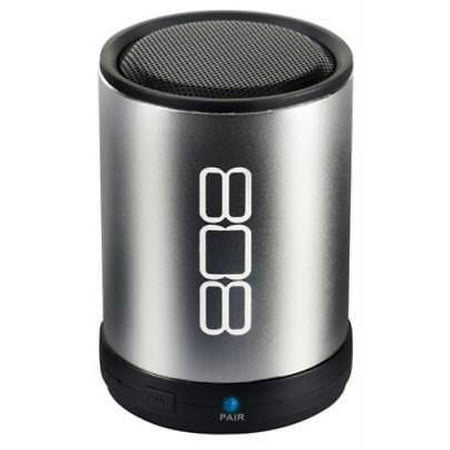 808 Canz Silver Portable Blue Tooth Speaker Big Sound