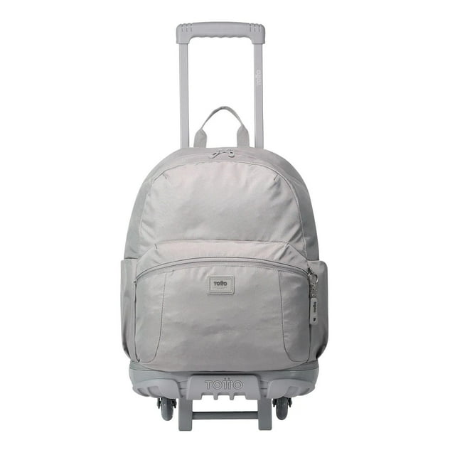 TOTTO Mochila Grande Porta Laptop 14 con Bolsillo Secreto | Escuela - Oficina - Viaje | 21 L TRIK L gris M