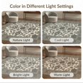 thumbnail image 7 of ODIKA 6'x9' Washable Area Rug Easy Care, Non-Shedding, Entry Faded Grey Botanical Scroll Muted Neutral Decorative Entryway for Queen Size Bedroom Under Bed Master Suite, 7 of 7