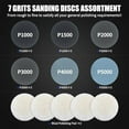 thumbnail image 2 of 38PCS Wet Dry Sanding Paper 1000 2000 3000 4000 5000 Grit, 5 Inch Wool Polishing Pad Buffing Wheel for Drill, Car Buffer Drill Polisher Sanding Attachment Kit, Automotive Fine Sandpaper Assortment, 2 of 7