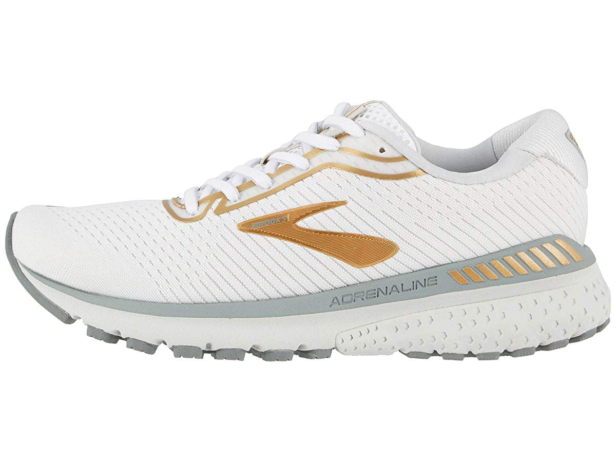 brooks adrenaline white and gold